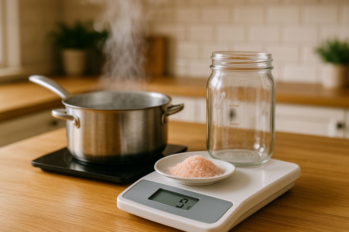 preparation serum physiologique maison